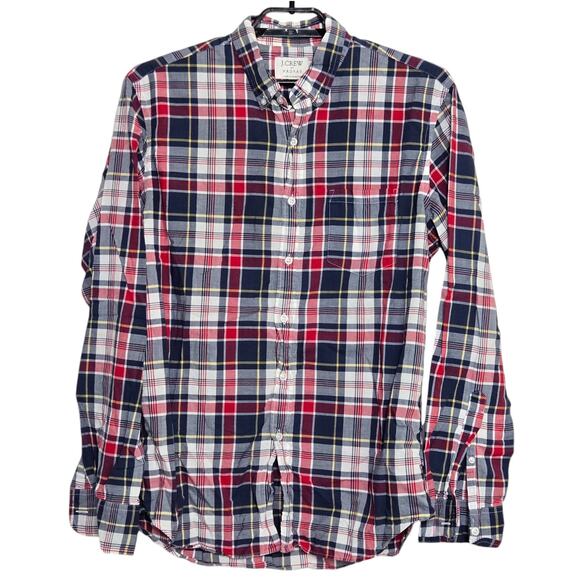 Mens Button Down Plaid Shirt Lot Size Large North Face Untuckit J. Crew - Picture 3 of 7
